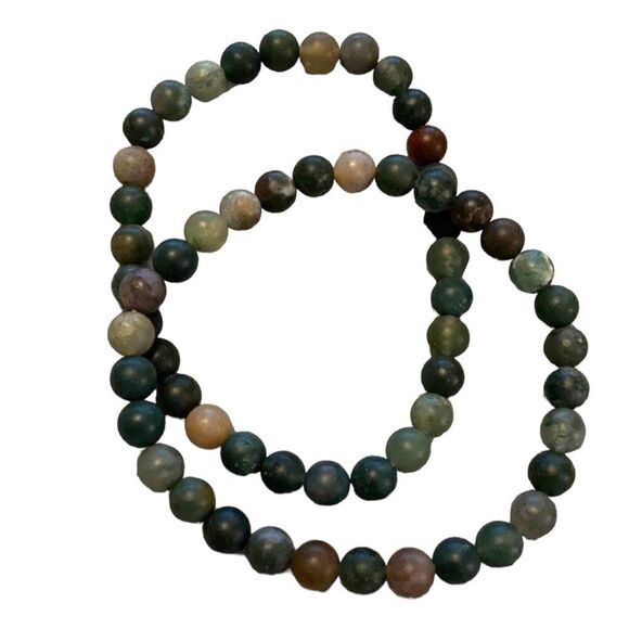 Multi Natural Matte Stone Bracelets - Picture 3 of 7